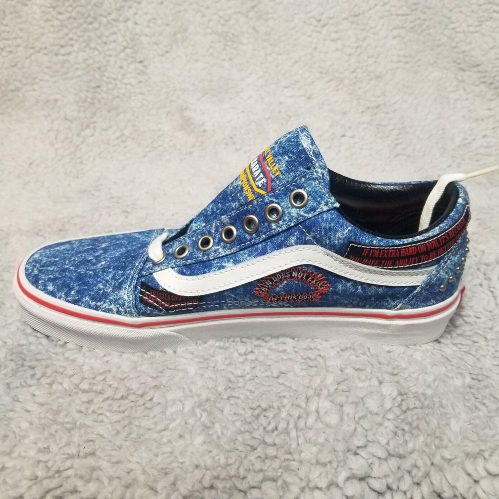 Vans X Cobra Kai Eagle Fang Karate Denim‎ Old Skool Shoes US 7  M / 9 Women NEW - Picture 6 of 13